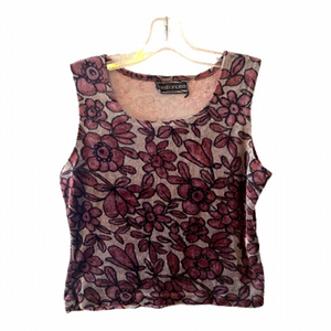 MEZZANOTTE Soft Floral Tank Size Medium